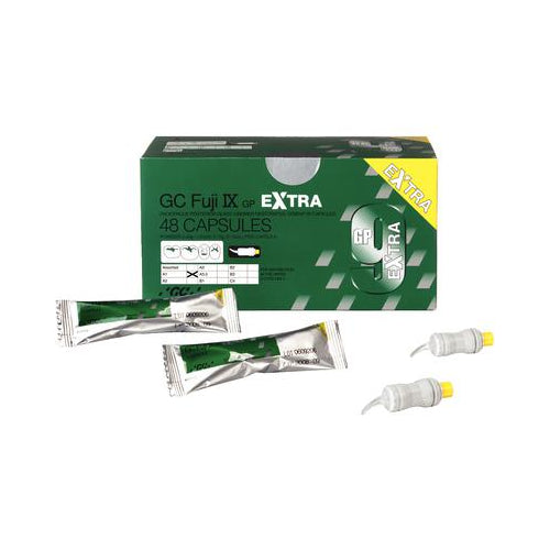 GC 425041 Fuji IX GP Extra Packable Resin Reinforced Glass Ionomer Capsules A1 48/Bx GC 425041 Fuji IX GP Extra Packable Resin Reinforced Glass Ionomer Capsules A1 48/Bx